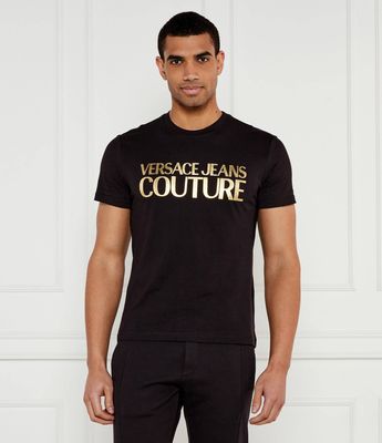 T-shirt męski w stylu młodzieżowym Versace Jeans Couture ze sklepu: Gomez Fashion Store w kategorii: T-shirty męskie - zdjęcie 874714-BD9-10338_VR252M000027A06