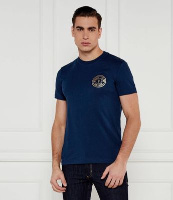 T-shirt męski casualowy Versace Jeans Couture ze sklepu: Gomez Fashion Store w kategorii: T-shirty męskie - zdjęcie 874714-BD9-10338_VR252M000028A25