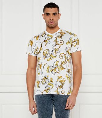 T-shirt męski w stylu młodzieżowym Versace Jeans Couture ze sklepu: Gomez Fashion Store w kategorii: T-shirty męskie - zdjęcie 874714-BD9-10338_VR252M000029A10