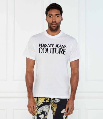 T-shirt męski na wiosnę Versace Jeans Couture ze sklepu: Gomez Fashion Store w kategorii: T-shirty męskie - zdjęcie 874714-BD9-10338_VR252M000030003