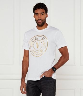 T-shirt męski na wiosnę Versace Jeans Couture ze sklepu: Gomez Fashion Store w kategorii: T-shirty męskie - zdjęcie 874714-BD9-10338_VR252M000031A10