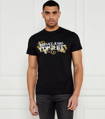 T-shirt męski na wiosnę Versace Jeans Couture ze sklepu: Gomez Fashion Store w kategorii: T-shirty męskie - zdjęcie 874714-BD9-10338_VR252M000035A06