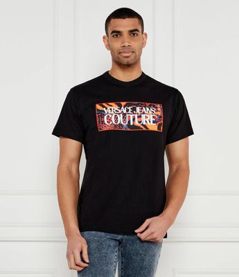 T-shirt męski na wiosnę Versace Jeans Couture ze sklepu: Gomez Fashion Store w kategorii: T-shirty męskie - zdjęcie 874714-BD9-10338_VR252M000038899