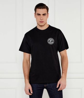 Versace Jeans Couture - T-shirt męski wiosenny ze sklepu: Gomez Fashion Store w kategorii: T-shirty męskie - zdjęcie 874714-BD9-10338_VR252M000039899