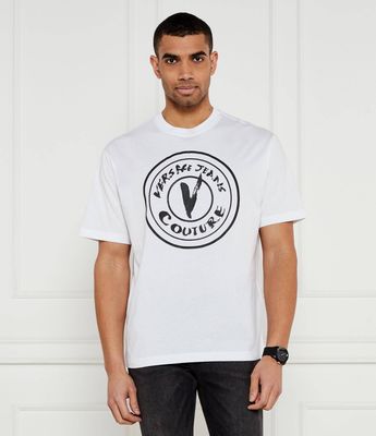 T-shirt męski wiosenny Versace Jeans Couture ze sklepu: Gomez Fashion Store w kategorii: T-shirty męskie - zdjęcie 874714-BD9-10338_VR252M000040003