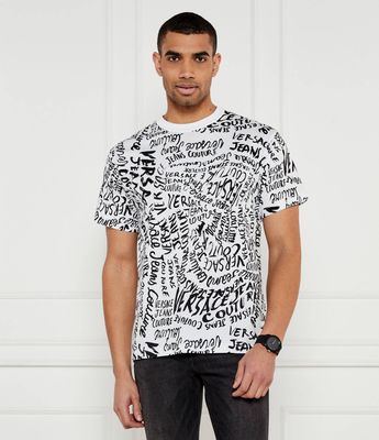 Versace Jeans Couture - T-shirt męski w stylu młodzieżowym na wiosnę ze sklepu: Gomez Fashion Store w kategorii: T-shirty męskie - zdjęcie 874714-BD9-10338_VR252M000042102