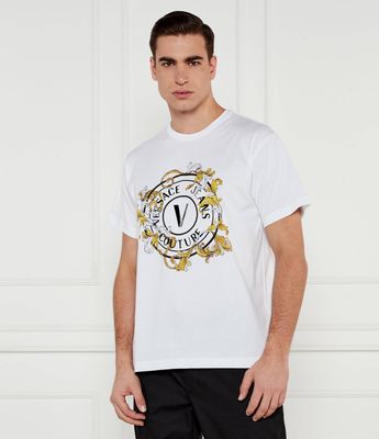 Versace Jeans Couture - T-shirt męski ze sklepu: Gomez Fashion Store w kategorii: T-shirty męskie - zdjęcie 874714-BD9-10338_VR252M000044A10
