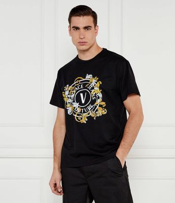 T-shirt męski młodzieżowy na wiosnę Versace Jeans Couture ze sklepu: Gomez Fashion Store w kategorii: T-shirty męskie - zdjęcie 874714-BD9-10338_VR252M000044A06