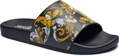 Klapki męskie na lato Versace Jeans Couture ze sklepu: Gomez Fashion Store w kategorii: Klapki męskie - zdjęcie 874714-BD9-10338_VR252M000059A06