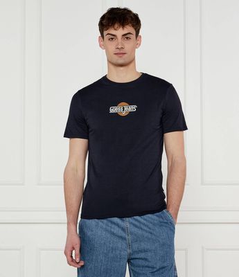 T-shirt męski w stylu młodzieżowym Guess Jeans ze sklepu: Gomez Fashion Store w kategorii: T-shirty męskie - zdjęcie 874714-BD9-10338_GE252M000011Q74