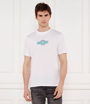 T-shirt męski młodzieżowy Guess Jeans ze sklepu: Gomez Fashion Store w kategorii: T-shirty męskie - zdjęcie 874714-BD9-10338_GE252M000011F11
