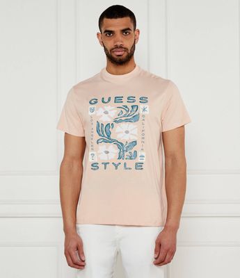 T-shirt męski młodzieżowy Guess ze sklepu: Gomez Fashion Store w kategorii: T-shirty męskie - zdjęcie 874714-BD9-10338_GJ252M000008N62