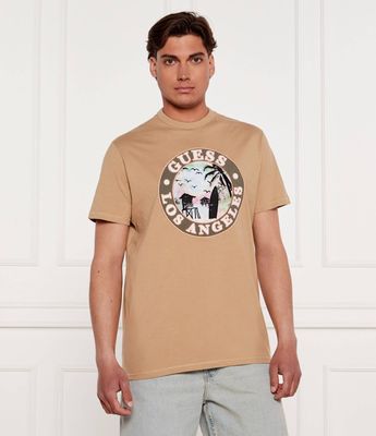Guess - T-shirt męski młodzieżowy ze sklepu: Gomez Fashion Store w kategorii: T-shirty męskie - zdjęcie 874714-BD9-10338_GJ252M000012Q16
