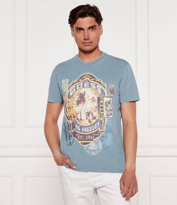 T-shirt męski młodzieżowy Guess ze sklepu: Gomez Fashion Store w kategorii: T-shirty męskie - zdjęcie 874714-BD9-10338_GJ252M000018Z28