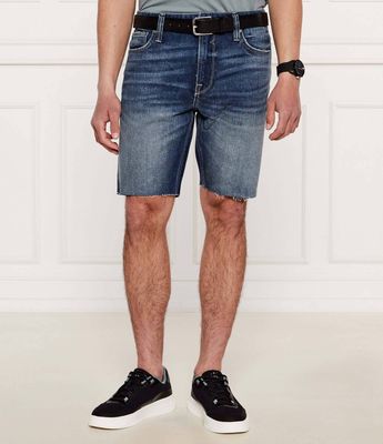 Spodenki męskie casualowe na lato Guess ze sklepu: Gomez Fashion Store w kategorii: Spodenki męskie - zdjęcie 874714-BD9-10338_GJ252M000030Z33