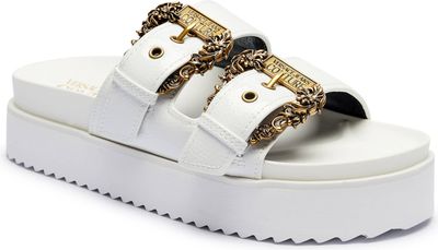 Klapki damskie na lato Versace Jeans Couture ze sklepu: Gomez Fashion Store w kategorii: Klapki damskie - zdjęcie 874714-BD9-10338_VR252W000002003