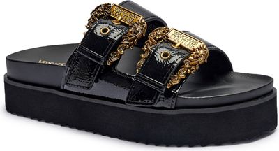 Klapki damskie letnie Versace Jeans Couture ze sklepu: Gomez Fashion Store w kategorii: Klapki damskie - zdjęcie 874714-BD9-10338_VR252W000002899