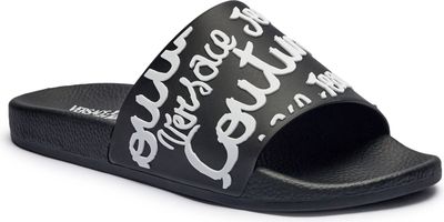 Versace Jeans Couture - Klapki damskie na lato ze sklepu: Gomez Fashion Store w kategorii: Klapki damskie - zdjęcie 874714-BD9-10338_VR252W000015301