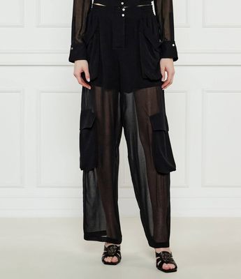 Spodnie damskie retro Pinko ze sklepu: Gomez Fashion Store w kategorii: Spodnie damskie - zdjęcie 874714-BD9-10338_PI251W000229099