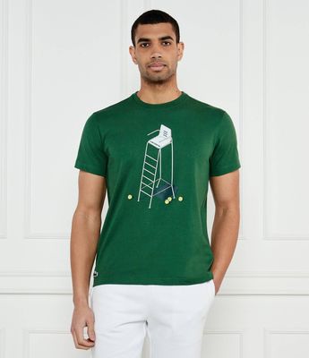 T-shirt męski wiosenny w stylu młodzieżowym Lacoste ze sklepu: Gomez Fashion Store w kategorii: T-shirty męskie - zdjęcie 874714-BD9-10338_LA252M000091763