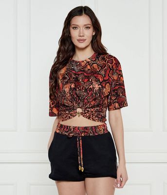 Bluzka damska casualowa Just Cavalli ze sklepu: Gomez Fashion Store w kategorii: Bluzki damskie - zdjęcie 874714-BD9-10338_CA252W000061980