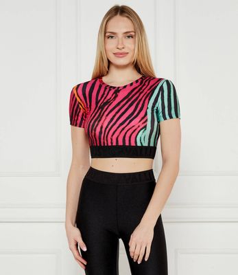 Bluzka damska w stylu młodzieżowym Just Cavalli ze sklepu: Gomez Fashion Store w kategorii: Bluzki damskie - zdjęcie 874714-BD9-10338_CA252W000071979