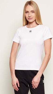 Bluzka damska casual wiosenna HUGO ze sklepu: Gomez Fashion Store w kategorii: Bluzki damskie - zdjęcie 874714-BD9-10338_BU251W000071100