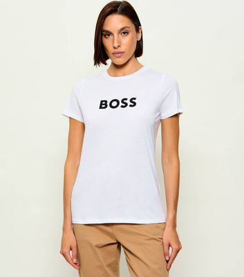 Bluzka damska młodzieżowa BOSS ORANGE ze sklepu: Gomez Fashion Store w kategorii: Bluzki damskie - zdjęcie 874714-BD9-10338_BO251W000019100