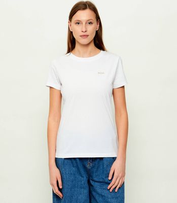 Bluzka damska wiosenna BOSS ORANGE ze sklepu: Gomez Fashion Store w kategorii: Bluzki damskie - zdjęcie 874714-BD9-10338_BO251W000024100