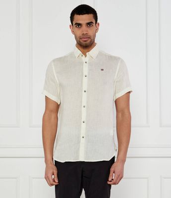 Koszula męska casualowa z klasycznym kołnierzykiem Napapijri ze sklepu: Gomez Fashion Store w kategorii: Koszule męskie - zdjęcie 874714-BD9-10338_NA252M000029288
