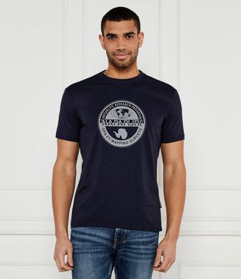T-shirt męski na wiosnę Napapijri ze sklepu: Gomez Fashion Store w kategorii: T-shirty męskie - zdjęcie 874714-BD9-10338_NA252M000034176