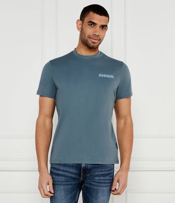 T-shirt męski w sportowym stylu na wiosnę Napapijri ze sklepu: Gomez Fashion Store w kategorii: T-shirty męskie - zdjęcie 874714-BD9-10338_NA252M000045927