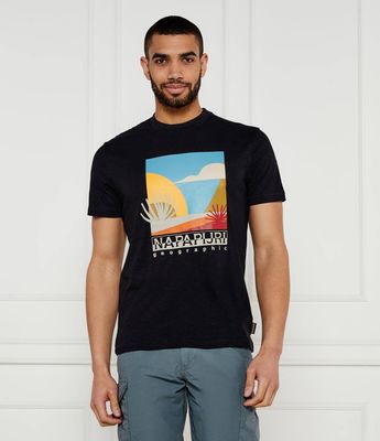 T-shirt męski wiosenny Napapijri ze sklepu: Gomez Fashion Store w kategorii: T-shirty męskie - zdjęcie 874714-BD9-10338_NA252M000046925