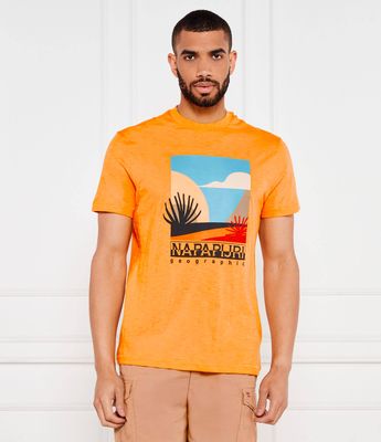 T-shirt męski na wiosnę Napapijri ze sklepu: Gomez Fashion Store w kategorii: T-shirty męskie - zdjęcie 874714-BD9-10338_NA252M000046929