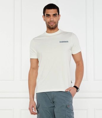 Napapijri - T-shirt męski casual ze sklepu: Gomez Fashion Store w kategorii: T-shirty męskie - zdjęcie 874714-BD9-10338_NA252M000047377