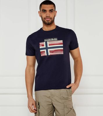 T-shirt męski młodzieżowy Napapijri ze sklepu: Gomez Fashion Store w kategorii: T-shirty męskie - zdjęcie 874714-BD9-10338_NA252M000048176