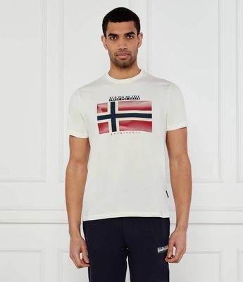 T-shirt męski na wiosnę Napapijri ze sklepu: Gomez Fashion Store w kategorii: T-shirty męskie - zdjęcie 874714-BD9-10338_NA252M000048377