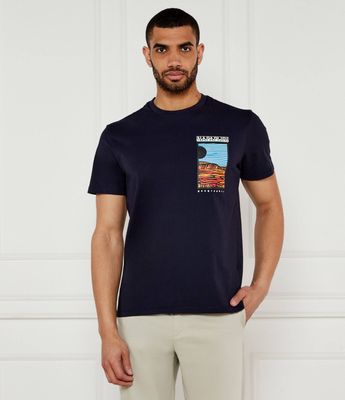T-shirt męski Napapijri ze sklepu: Gomez Fashion Store w kategorii: T-shirty męskie - zdjęcie 874714-BD9-10338_NA252M000049176