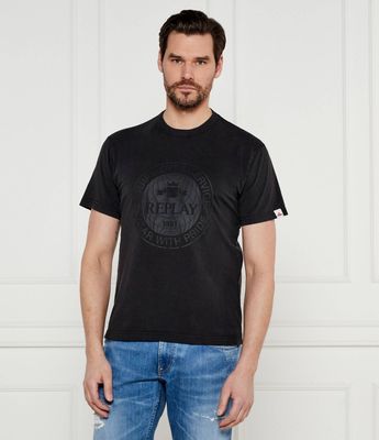 T-shirt męski młodzieżowy Replay ze sklepu: Gomez Fashion Store w kategorii: T-shirty męskie - zdjęcie 874714-BD9-10338_RY252M000010099
