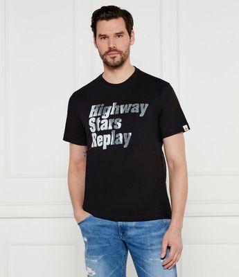 T-shirt męski wiosenny Replay ze sklepu: Gomez Fashion Store w kategorii: T-shirty męskie - zdjęcie 874714-BD9-10338_RY252M000011098