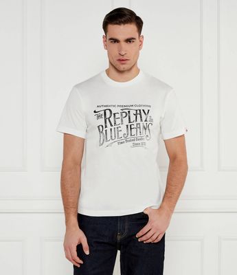 T-shirt męski na wiosnę Replay ze sklepu: Gomez Fashion Store w kategorii: T-shirty męskie - zdjęcie 874714-BD9-10338_RY252M000013082