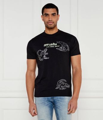 Off-White - T-shirt męski na wiosnę ze sklepu: Gomez Fashion Store w kategorii: T-shirty męskie - zdjęcie 874714-BD9-10338_OF252M000019015
