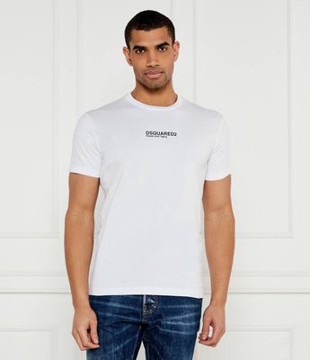 T-shirt męski casual Dsquared2 ze sklepu: Gomez Fashion Store w kategorii: T-shirty męskie - zdjęcie 874714-BD9-10338_DQ251M000039100
