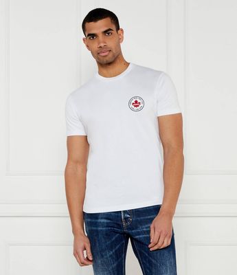 T-shirt męski na wiosnę casualowy Dsquared2 ze sklepu: Gomez Fashion Store w kategorii: T-shirty męskie - zdjęcie 874714-BD9-10338_DQ251M000040100