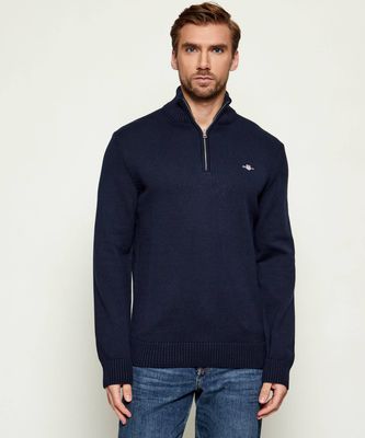 Sweter męski wiosenny Gant ze sklepu: Gomez Fashion Store w kategorii: Swetry męskie - zdjęcie 874714-BD9-10338_GA251M000008433