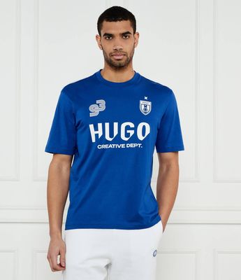 T-shirt męski młodzieżowy Hugo Blue ze sklepu: Gomez Fashion Store w kategorii: T-shirty męskie - zdjęcie 874714-BD9-10338_BJ252M000033493