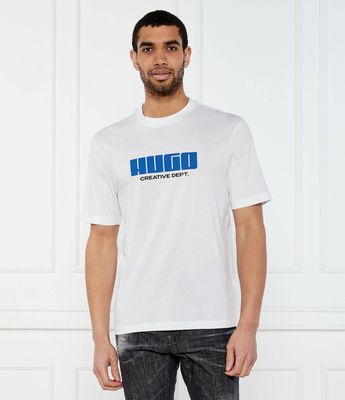 T-shirt męski Hugo Blue ze sklepu: Gomez Fashion Store w kategorii: T-shirty męskie - zdjęcie 874714-BD9-10338_BJ252M000036100