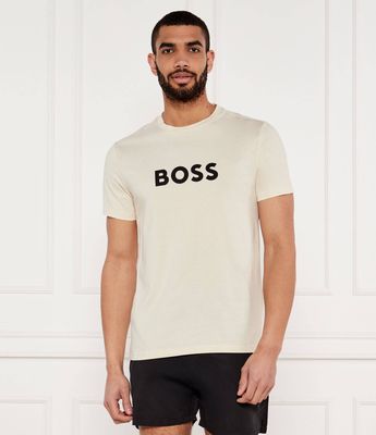 T-shirt męski na wiosnę młodzieżowy BOSS BLACK ze sklepu: Gomez Fashion Store w kategorii: T-shirty męskie - zdjęcie 874714-BD9-10338_BW252M000060131