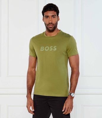 T-shirt męski na wiosnę BOSS BLACK ze sklepu: Gomez Fashion Store w kategorii: T-shirty męskie - zdjęcie 874714-BD9-10338_BW252M000060311