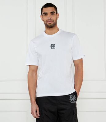 HUGO - T-shirt męski casual ze sklepu: Gomez Fashion Store w kategorii: T-shirty męskie - zdjęcie 874714-BD9-10338_BU252M000076100